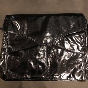 Black clutch bag